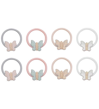Mimi & Lula Hårelastikker - 8-Pak - Mini Bella Butterfly