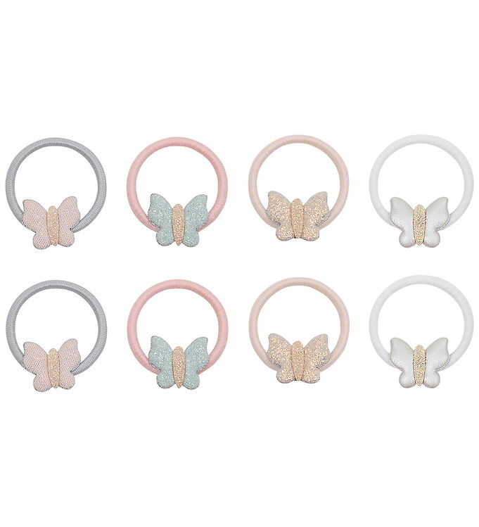 Mimi & Lula Hårelastikker - 8-Pak - Mini Bella Butterfly