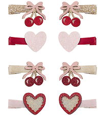 Mimi & Lula Hårklips - 8-Pak - Fancy Cherries