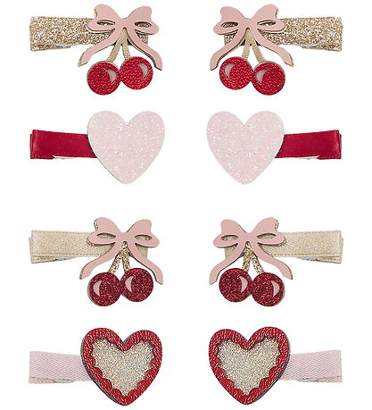 Mimi & Lula Hårklips - 8-Pak - Fancy Cherries