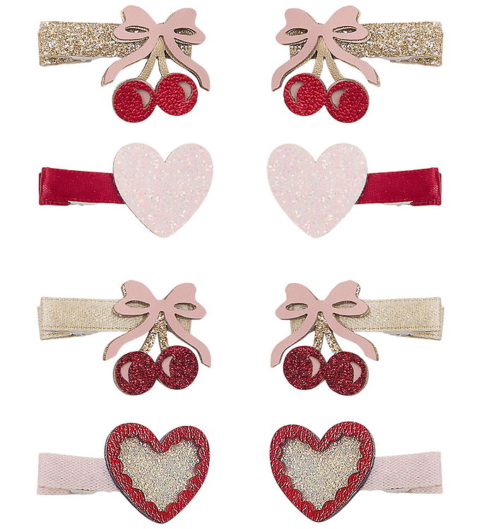 Mimi & Lula Hårklips - 8-Pak - Fancy Cherries