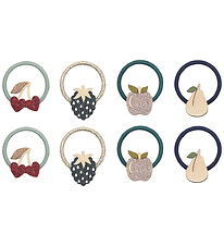 Mimi & Lula Hårelastikker - 8-Pak - Mini Winter Fruits
