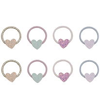 Mimi & Lula Hårelastikker - 8-Pak - Mini Teeny Heart