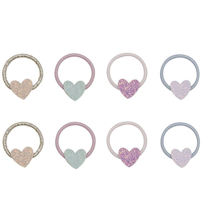 Mimi & Lula Hårelastikker - 8-Pak - Mini Teeny Heart