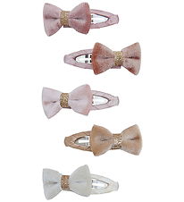 Mimi & Lula Hårspænder - 5-Pak - Mini Velvet Tinkerbell