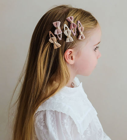 Mimi & Lula Hårspænder - 5-Pak - Mini Velvet Tinkerbell