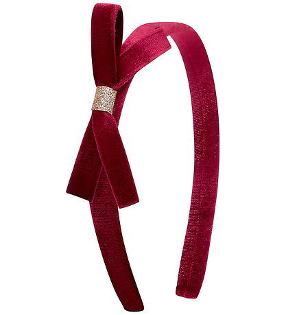 Mimi & Lula Hårbøjle - Burgundy Violet Bow