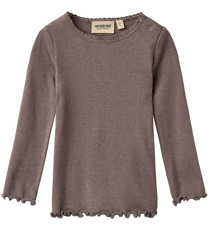 Wheat Bluse - Rib - Reese - Plum Truffle