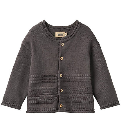 Wheat Cardigan - Strik - Gunnar - Dark Charcoal