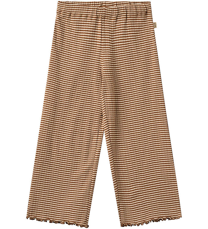Wheat Bukser - Rib - Ela - Warm Hazel Stripe