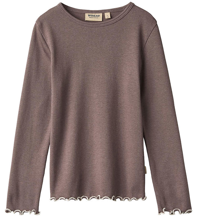 Wheat Bluse - Rib - Elsie - Pink Truffle