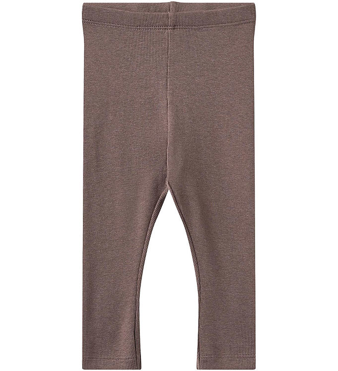 Wheat Leggings - Rib - Maddy - Plum Truffle