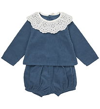 Lalaby Sæt - Bluse/Bloomers - Lucy - Whale