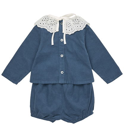 Lalaby Sæt - Bluse/Bloomers - Lucy - Whale