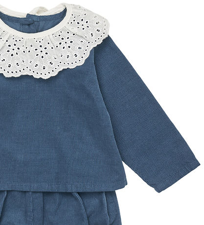 Lalaby Sæt - Bluse/Bloomers - Lucy - Whale