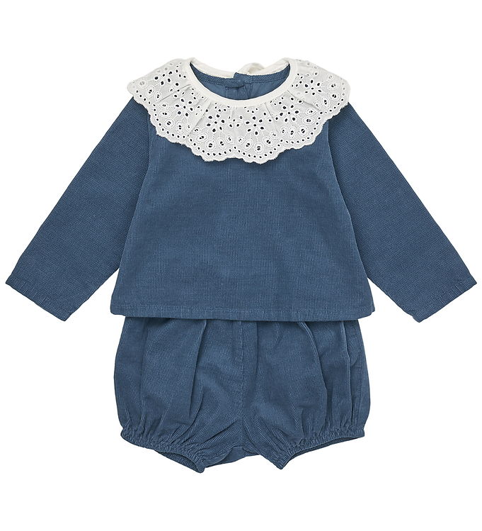 Lalaby Sæt - Bluse/Bloomers - Lucy - Whale