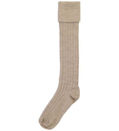 Joha Knæstrømper - Uld - Beige Melange
