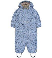 Petit Piao Flyverdragt - PPDard - Stonewash Blueberry AOP