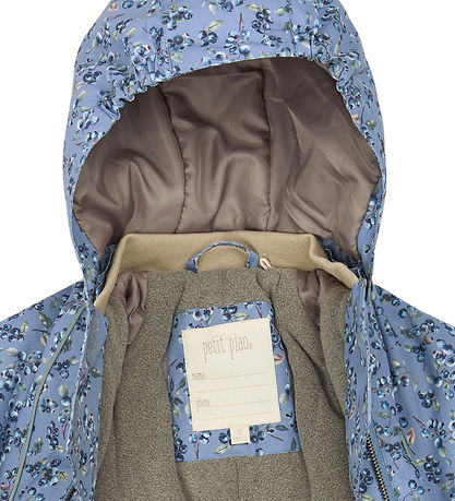 Petit Piao Flyverdragt - PPDard - Stonewash Blueberry AOP