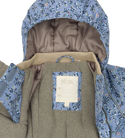 Petit Piao Vinterjakke - PPDard - Stonewash Blueberry AOP