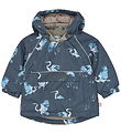 Petit Piao Vinterjakke - PPDard - Ombre Blue Herron AOP