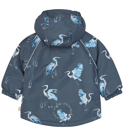 Petit Piao Vinterjakke - PPDard - Ombre Blue Herron AOP
