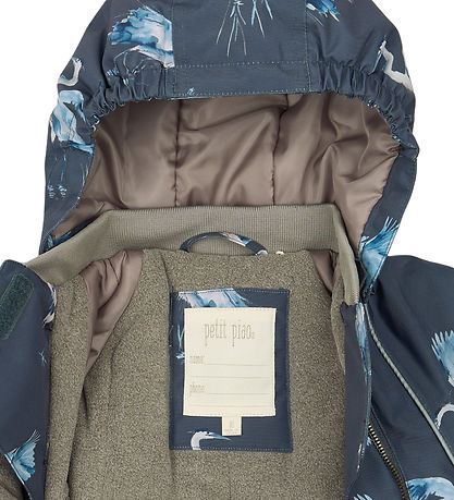 Petit Piao Vinterjakke - PPDard - Ombre Blue Herron AOP
