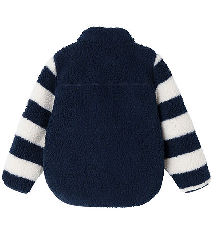 Liewood Fleecejakke - Teddy - Noam Pile - Classic Navy/Multi Mix