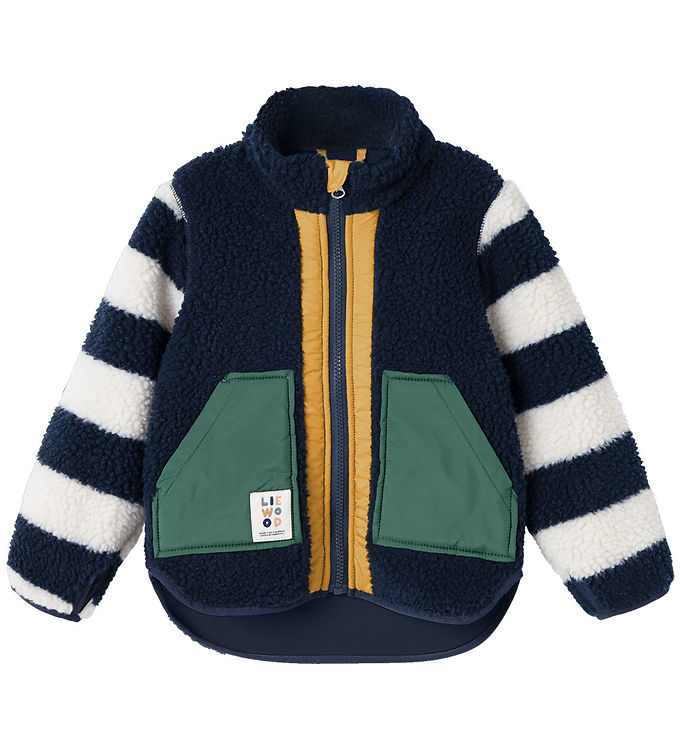 Liewood Fleecejakke - Teddy - Noam - Classic Navy/Multi Mix