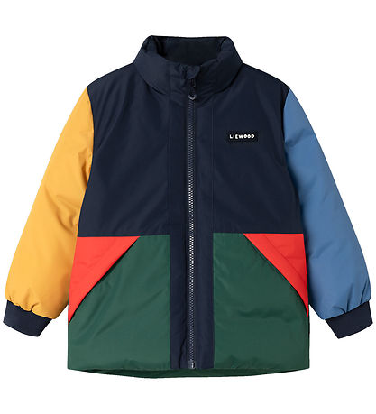 Liewood Dynejakke - Bran - Classic Navy/Multi Mix