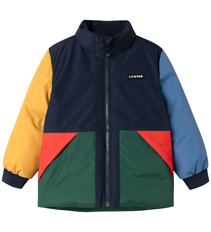 Liewood Dynejakke - Bran - Classic Navy/Multi Mix