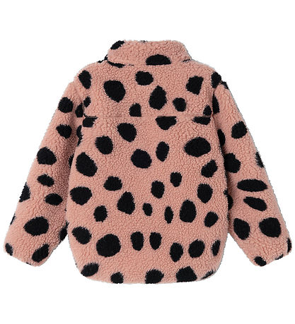 Liewood Fleecejakke - Teddy - Noam Pile - Mega Leo Spot/Pale Tus