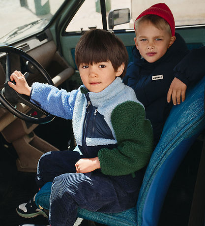Liewood Fleecejakke - Teddy - Nolan Pile - Classic Navy/Multi Mi
