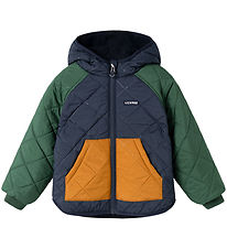 Liewood Termo/Fleecejakke - Jackson - Vendbar - Garden Green/Mul