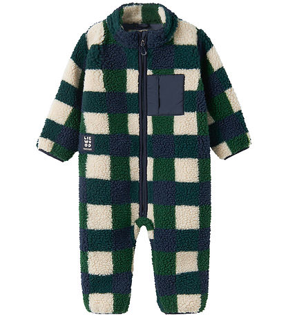 Liewood Fleecedragt - Teddy - Nolano Pile - Mega Check/Bright Ga