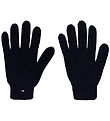 Tommy Hilfiger Handsker - Cable Strik - Dark Blue