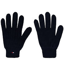 Tommy Hilfiger Handsker - Cable Strik - Dark Blue