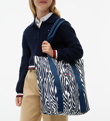 Tommy Hilfiger Shopper- Toto - Dark Blue/Off White