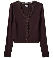 Sofie Schnoor Cardigan - Rib - AntiaSY - Dark Plum