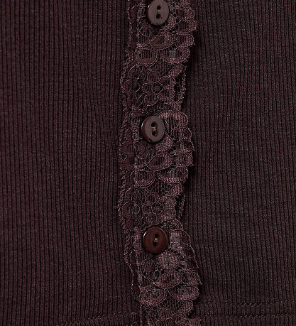 Sofie Schnoor Cardigan - Rib - AntiaSY - Dark Plum