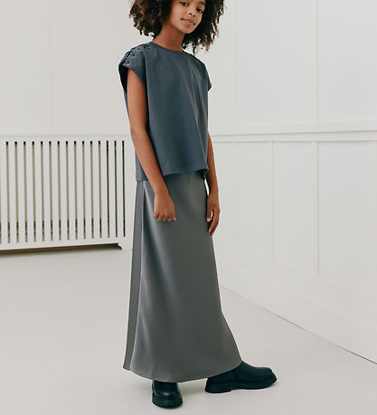 Sofie Schnoor Nederdel - Satin - SafiaSY - Dark Grey