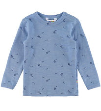 Joha Bluse - Uld - Blue Melange