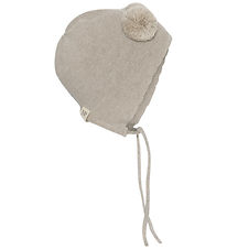 MP Babyhjelm - Strik - Uld - Helsinki - Beige Melange