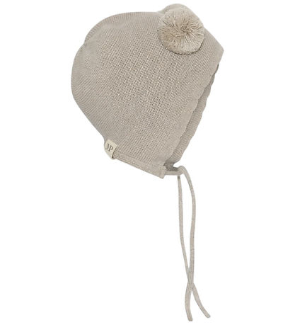 MP Babyhjelm - Strik - Uld - Helsinki - Beige Melange