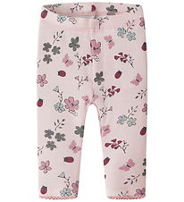 Name It Leggings - NbfKamelia - Lotus m. Blomster