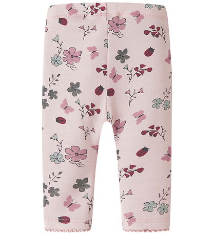 Name It Leggings - NbfKamelia - Lotus m. Blomster