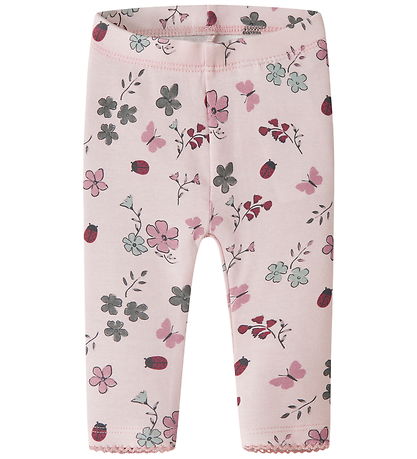 Name It Leggings - NbfKamelia - Lotus m. Blomster