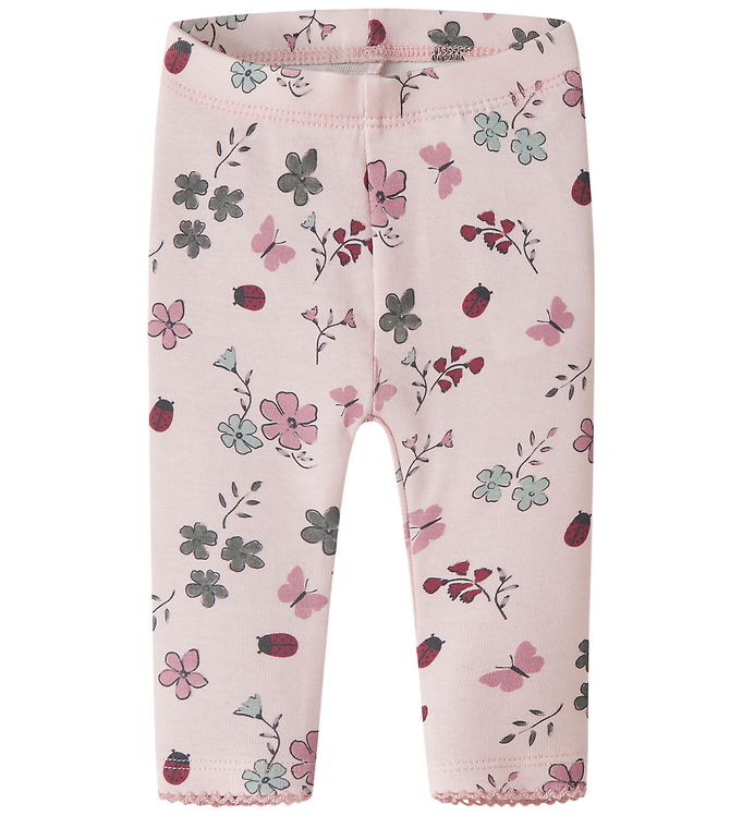 Name It Leggings - NbfKamelia - Lotus m. Blomster