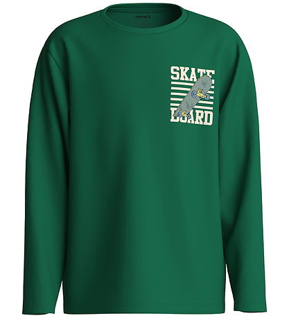 Name It Bluse - NkmVeldo - Verdant Green/Skate