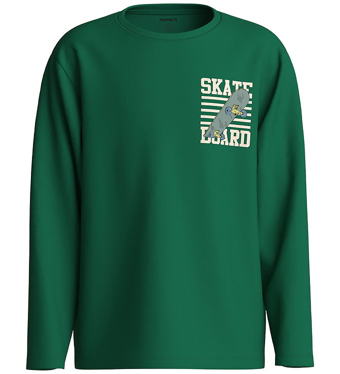 Name It Bluse - NkmVeldo - Verdant Green/Skate